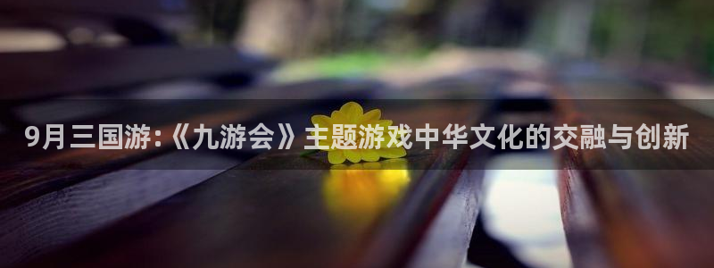 彩虹多多极速版app下载：9月三国游:《九游会》主题游戏中华文化的交融与创新
