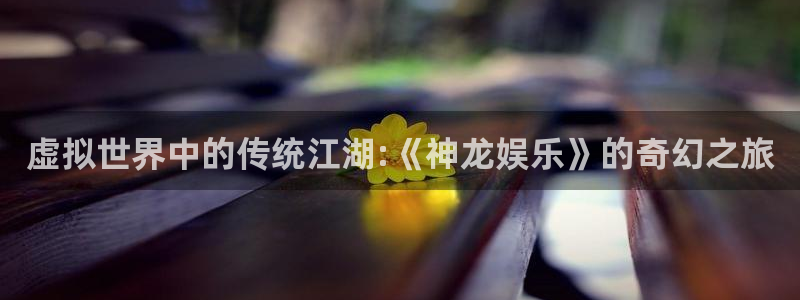 彩虹嘟嘟,彩虹多多：虚拟世界中的传统江湖:《神龙娱乐》的奇幻之旅